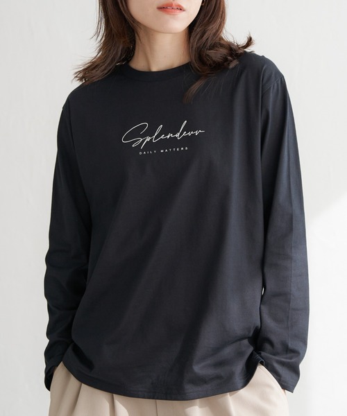 ikka（イッカ）の「ロゴフォトプリントロンT（Tシャツ/カットソー・レディース・オフホワイト/ホワイト/ブラック/チャコールグレー・M/L/S）」の3枚目の写真