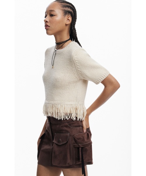 Desigual（デシグアル）の「カーゴポケットミニスカート タイトブラウン（スカート・レディース・ブラウン・XS/S/M/L/XL）」の2枚目の写真