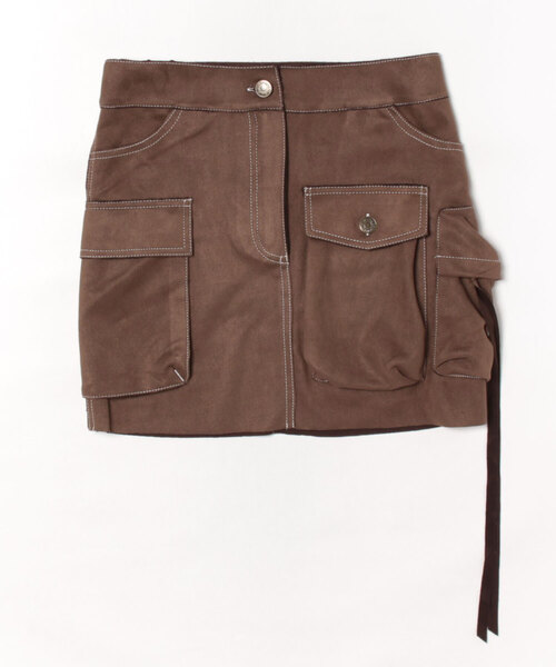 Desigual（デシグアル）の「カーゴポケットミニスカート タイトブラウン（スカート・レディース・ブラウン・XS/S/M/L/XL）」の6枚目の写真