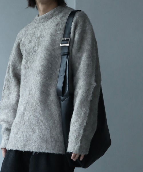 welise（ウェライズ）の「【welise/ウェライズ】アーティフィシャルスキン モードビッグショルダーバッグ/合成皮革（ショルダーバッグ・メンズ・ブラック・FREE）」の6枚目の写真