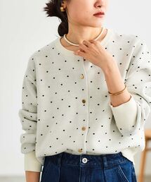 le.coeur blanc | ドットジャガードニットカーディガン(カーディガン/ボレロ)