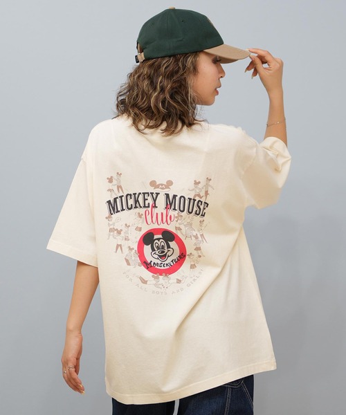 DISCUS ATHLETIC(ディスカス アスレチック)の「DISCUS ATHLETIC/ディスカスアスレチック × Disney ディズニー コラボ 半袖 Tシャツ ミッキーマウス 5287-5976(Tシャツ/カットソー・レディース・ブラック系その他/ホワイト系その他2/ブラック系その他3/ベージュ系その他3/ブラック系その他2/ホワイト系その他/ベージュ系その他/ベージュ系その他2/ホワイト系その他3・M)」の1枚目の写真