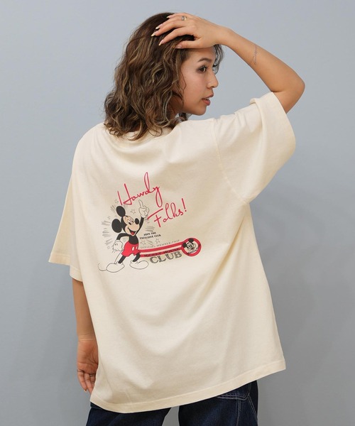 DISCUS ATHLETIC(ディスカス アスレチック)の「DISCUS ATHLETIC/ディスカスアスレチック × Disney ディズニー コラボ 半袖 Tシャツ ミッキーマウス 5287-5976(Tシャツ/カットソー・レディース・ブラック系その他/ホワイト系その他2/ブラック系その他3/ベージュ系その他3/ブラック系その他2/ホワイト系その他/ベージュ系その他/ベージュ系その他2/ホワイト系その他3・M)」の18枚目の写真