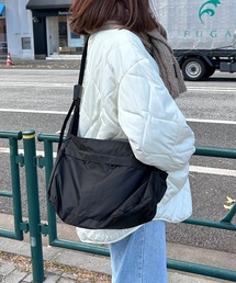 【ユニセックス】リップストップナイロンショルダーバッグ/通勤通学