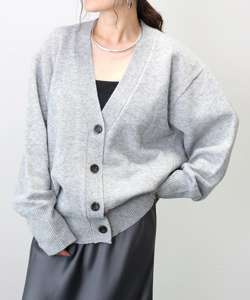 Aletta vita(アレッタビータ)の「7G天竺編みドルマンニットカーディガン(カーディガン/ボレロ・レディース・グレー/ブラック/ベージュ・FREE)」の19枚目の写真