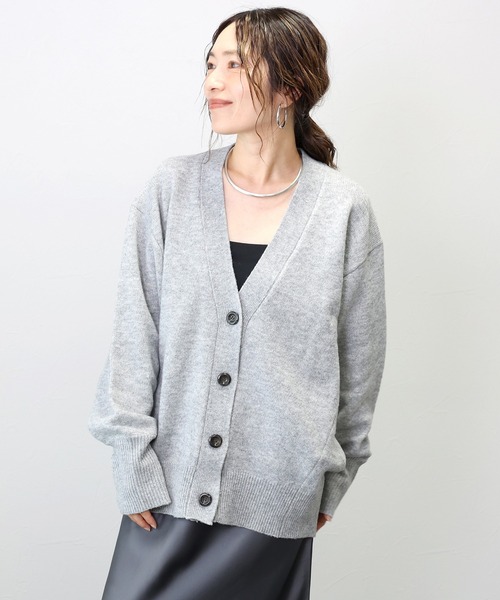 Aletta vita(アレッタビータ)の「7G天竺編みドルマンニットカーディガン(カーディガン/ボレロ・レディース・グレー/ブラック/ベージュ・FREE)」の20枚目の写真