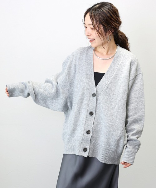 Aletta vita(アレッタビータ)の「7G天竺編みドルマンニットカーディガン(カーディガン/ボレロ・レディース・グレー/ブラック/ベージュ・FREE)」の21枚目の写真