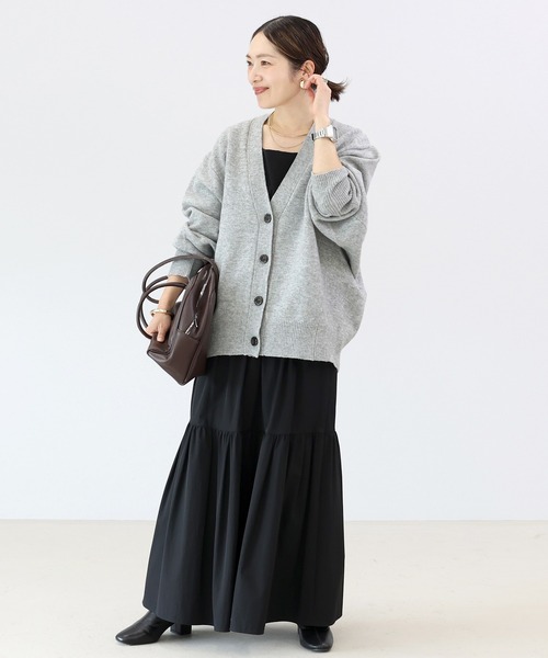 Aletta vita(アレッタビータ)の「7G天竺編みドルマンニットカーディガン(カーディガン/ボレロ・レディース・グレー/ブラック/ベージュ・FREE)」の7枚目の写真
