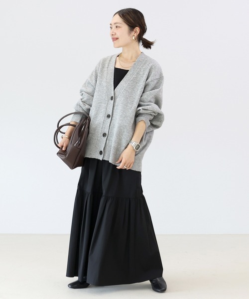 Aletta vita(アレッタビータ)の「7G天竺編みドルマンニットカーディガン(カーディガン/ボレロ・レディース・グレー/ブラック/ベージュ・FREE)」の8枚目の写真