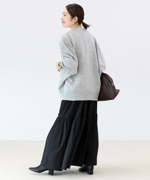 Aletta vita(アレッタビータ)の「7G天竺編みドルマンニットカーディガン(カーディガン/ボレロ・レディース・グレー/ブラック/ベージュ・FREE)」の10枚目の写真