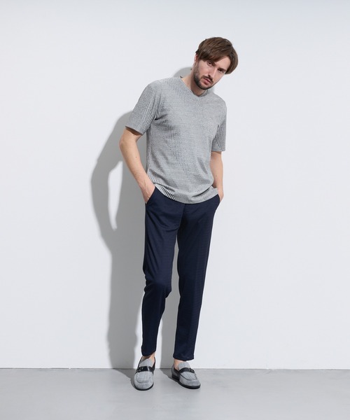 HIDEAWAYS NICOLE（ハイダウェイニコル）の「ハイブリットエアジャージ半袖Ｔシャツ（Tシャツ/カットソー・メンズ・ボルドー/サックスブルー/ライトグレー/チャコールグレー・X-LARGE/LARGE/MEDIUM）」の14枚目の写真