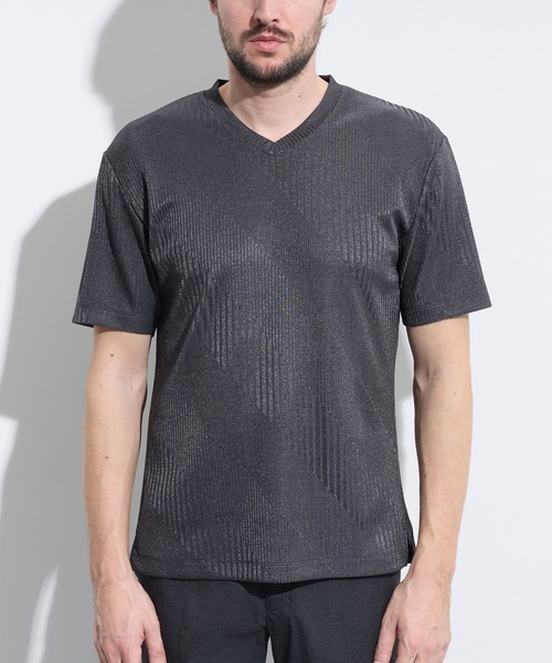 HIDEAWAYS NICOLE（ハイダウェイニコル）の「ハイブリットエアジャージ半袖Ｔシャツ（Tシャツ/カットソー・メンズ・ボルドー/サックスブルー/ライトグレー/チャコールグレー・X-LARGE/LARGE/MEDIUM）」の18枚目の写真