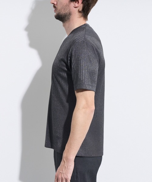 HIDEAWAYS NICOLE（ハイダウェイニコル）の「ハイブリットエアジャージ半袖Ｔシャツ（Tシャツ/カットソー・メンズ・ボルドー/サックスブルー/ライトグレー/チャコールグレー・X-LARGE/LARGE/MEDIUM）」の7枚目の写真