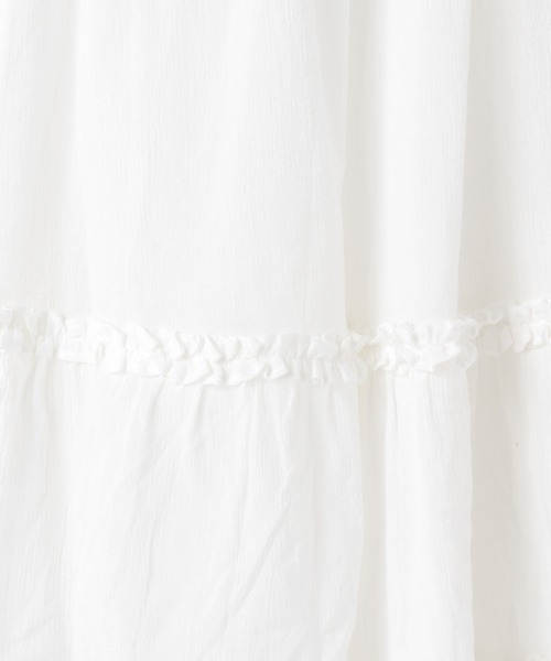 LOWRYS FARM(ローリーズファーム)の「スソフリルロングスカート 292633(スカート・キッズ・ブラック/オフホワイト・120cm/110cm/150cm/140cm/130cm)」の5枚目の写真