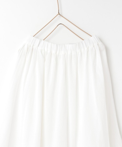 LOWRYS FARM(ローリーズファーム)の「スソフリルロングスカート 292633(スカート・キッズ・ブラック/オフホワイト・120cm/110cm/150cm/140cm/130cm)」の6枚目の写真