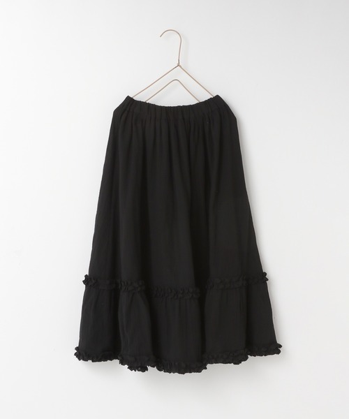 LOWRYS FARM(ローリーズファーム)の「スソフリルロングスカート 292633(スカート・キッズ・ブラック/オフホワイト・120cm/110cm/150cm/140cm/130cm)」の16枚目の写真