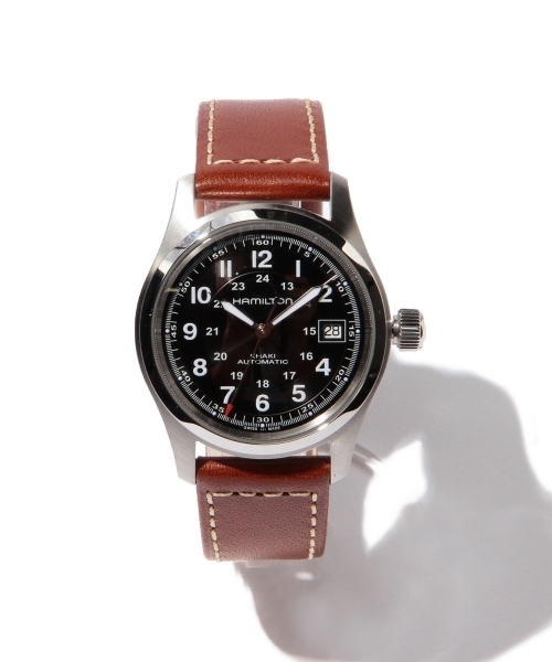 HAMILTON（ハミルトン）の「HAMILTON / Khaki Field Auto 38mm H70455533（アナログ腕時計・メンズ・ブラウン・ONE SIZE）」の2枚目の写真
