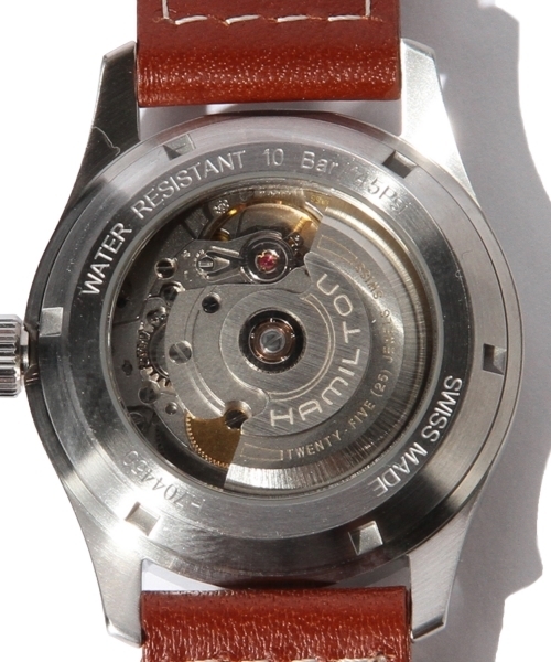 HAMILTON（ハミルトン）の「HAMILTON / Khaki Field Auto 38mm H70455533（アナログ腕時計・メンズ・ブラウン・ONE SIZE）」の4枚目の写真