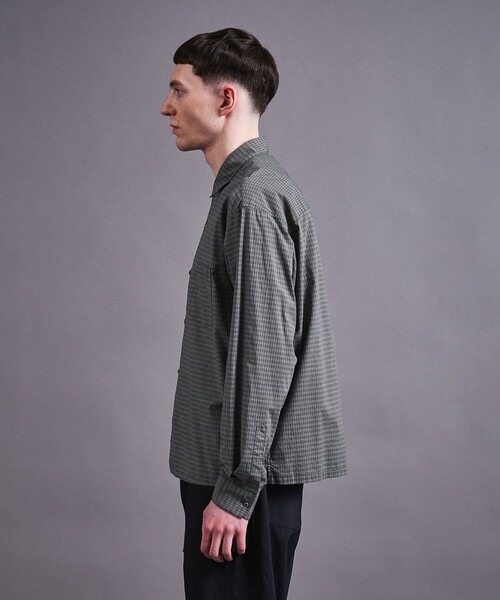 MONKEY TIME（モンキータイム）の「コットン クロップド シャツ（シャツ/ブラウス・メンズ・ブラウン/ブラック/ライトブルー・S/M/L）」の15枚目の写真