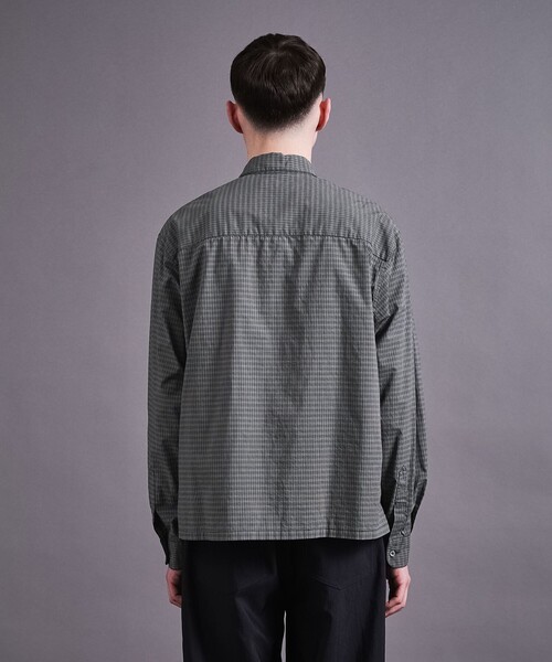 MONKEY TIME（モンキータイム）の「コットン クロップド シャツ（シャツ/ブラウス・メンズ・ブラウン/ブラック/ライトブルー・S/M/L）」の16枚目の写真