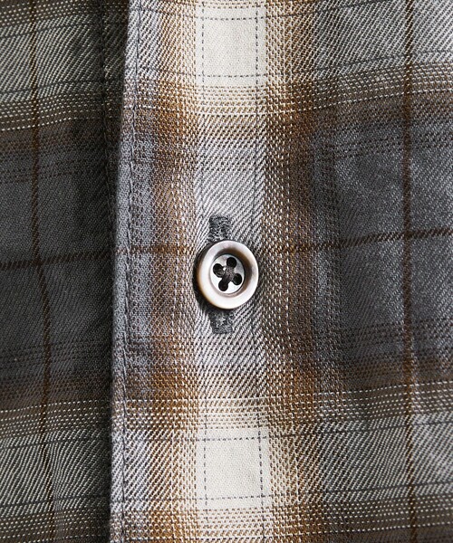 MONKEY TIME（モンキータイム）の「コットン クロップド シャツ（シャツ/ブラウス・メンズ・ブラウン/ブラック/ライトブルー・S/M/L）」の22枚目の写真