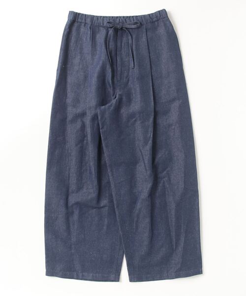 VOAAOV(ヴォアーブ)の「【VOAAOV】OPEN END COTTON x FRENCH LINEN DENIM Wide Easy Pants(デニムパンツ・メンズ・ネイビー・1/2/0)」の9枚目の写真