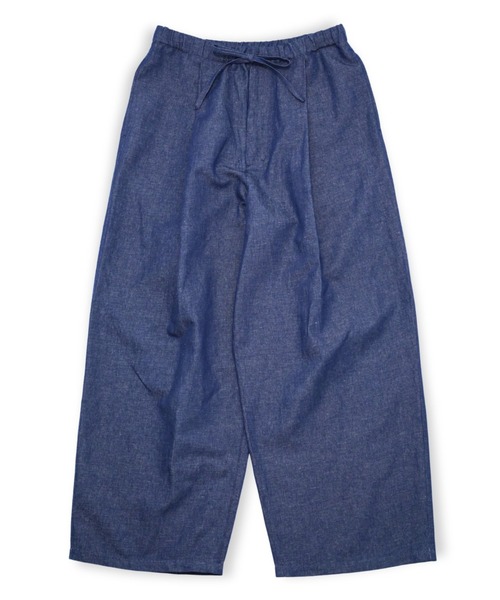 VOAAOV(ヴォアーブ)の「【VOAAOV】OPEN END COTTON x FRENCH LINEN DENIM Wide Easy Pants(デニムパンツ・メンズ・ネイビー・1/2/0)」の5枚目の写真