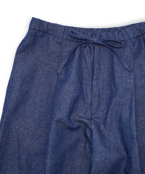 VOAAOV(ヴォアーブ)の「【VOAAOV】OPEN END COTTON x FRENCH LINEN DENIM Wide Easy Pants(デニムパンツ・メンズ・ネイビー・1/2/0)」の6枚目の写真