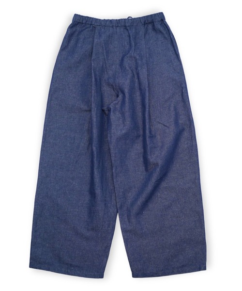 VOAAOV(ヴォアーブ)の「【VOAAOV】OPEN END COTTON x FRENCH LINEN DENIM Wide Easy Pants(デニムパンツ・メンズ・ネイビー・1/2/0)」の8枚目の写真