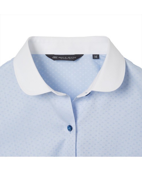 TOKYO SHIRTS（トウキョウシャツ）の「透け防止 形態安定ノーアイロン ラウンド 長袖ビジネスワイシャツ（ビジネスシャツ・レディース・ブルー・LL/S/M/L/XL）」の3枚目の写真