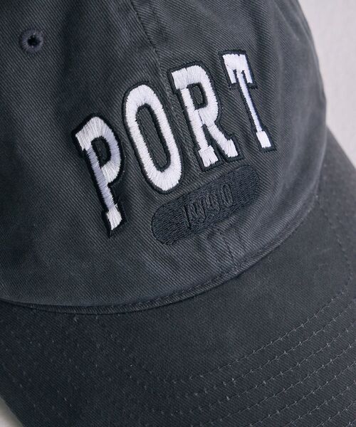casita(RETRO GIRL)(カシータ)の「PORT刺繍キャップ(ハット・レディース・チャコールグレー/ブルー/アイボリー・ONE SIZE)」の17枚目の写真