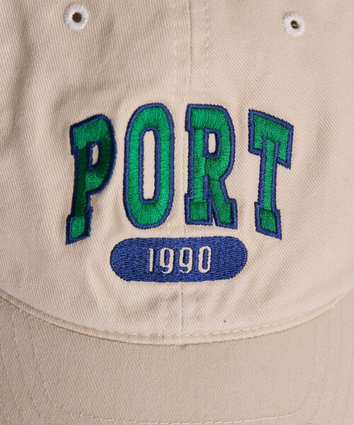 casita(RETRO GIRL)(カシータ)の「PORT刺繍キャップ(ハット・レディース・チャコールグレー/ブルー/アイボリー・ONE SIZE)」の19枚目の写真