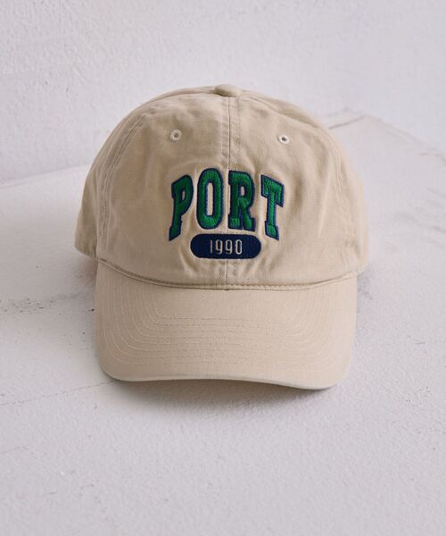 casita(RETRO GIRL)(カシータ)の「PORT刺繍キャップ(ハット・レディース・チャコールグレー/ブルー/アイボリー・ONE SIZE)」の22枚目の写真