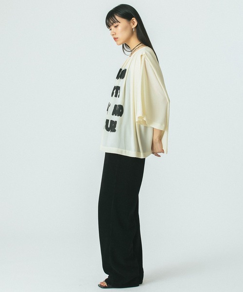 OKIRAKU（オキラク）の「(OKIRAKU×ROSEBUD)SPRAY PRINT LIKE BLOUSE（シャツ/ブラウス・レディース・ホワイト/ブラウン・ONE SIZE）」の6枚目の写真