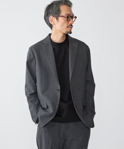 SHIPS(シップス)の「SHIPS:〈セットアップ対応〉TW ストレッチ ジャケット(テーラードジャケット・メンズ・ネイビー/グレー/ダークグレー・SMALL/MEDIUM/LARGE/X-LARGE)」の4枚目の写真