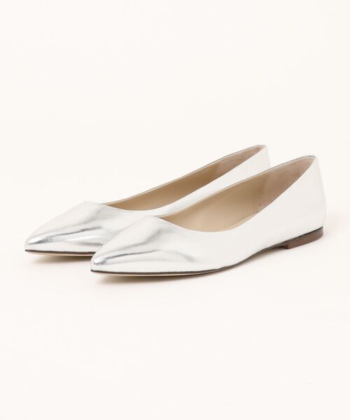 CORSO ROMA,9(コルソローマ)の「【CORSO ROMA,9/コルソローマ9】レザー バレーシューズ パンプス ローヒール(パンプス・レディース・ブラック/シルバー・37/36/38/39)」の3枚目の写真