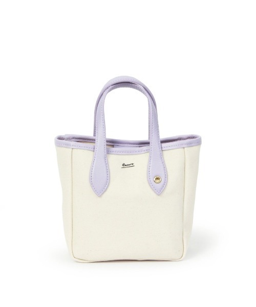 Beau're（ヴュレ）の「【BEAURE/ビュレ】キャンバス コーティング 2WAY ミニ トート（トートバッグ・レディース・ライトパープル/ブラック/シルバー/グレー/オレンジ・FREE）」の12枚目の写真