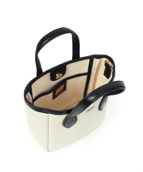 Beau're（ヴュレ）の「【BEAURE/ビュレ】キャンバス コーティング 2WAY ミニ トート（トートバッグ・レディース・ライトパープル/ブラック/シルバー/グレー/オレンジ・FREE）」の21枚目の写真