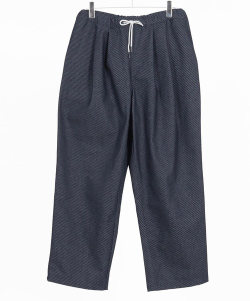 CAMBIO(カンビオ)の「mp13281-Jacquard Denim Two Tuck Wide Straight Pants デニムワイドパンツ(デニムパンツ・メンズ・ネイビー/ブルー・S/M/L)」の16枚目の写真