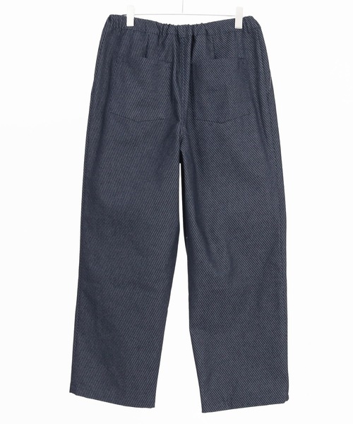 CAMBIO(カンビオ)の「mp13281-Jacquard Denim Two Tuck Wide Straight Pants デニムワイドパンツ(デニムパンツ・メンズ・ネイビー/ブルー・S/M/L)」の17枚目の写真
