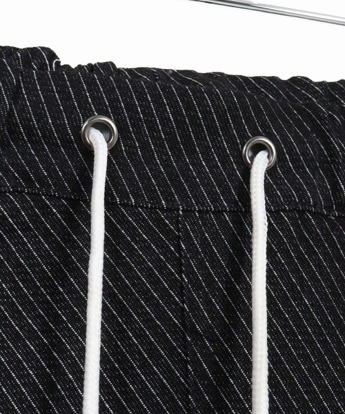 CAMBIO(カンビオ)の「mp13281-Jacquard Denim Two Tuck Wide Straight Pants デニムワイドパンツ(デニムパンツ・メンズ・ネイビー/ブルー・S/M/L)」の20枚目の写真