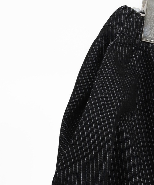 CAMBIO(カンビオ)の「mp13281-Jacquard Denim Two Tuck Wide Straight Pants デニムワイドパンツ(デニムパンツ・メンズ・ネイビー/ブルー・S/M/L)」の21枚目の写真