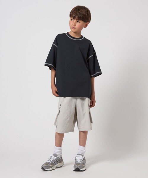 green label relaxing(グリーンレーベルリラクシング)の「【スタメンシリーズ】シャカシャカ ショートパンツ / キッズ 100cm-160cm(その他パンツ・キッズ・ネイビー/ライトグレー/ターコイズブルー/ダークグレー/ケリーグリーン・100cm/110cm/120cm/160cm/150cm/140cm/130cm)」の17枚目の写真