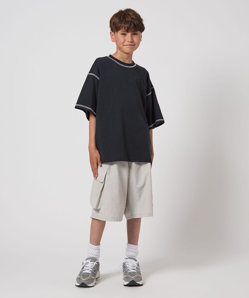 green label relaxing(グリーンレーベルリラクシング)の「【スタメンシリーズ】シャカシャカ ショートパンツ / キッズ 100cm-160cm(その他パンツ・キッズ・ネイビー/ライトグレー/ターコイズブルー/ダークグレー/ケリーグリーン・100cm/110cm/120cm/160cm/150cm/140cm/130cm)」の18枚目の写真