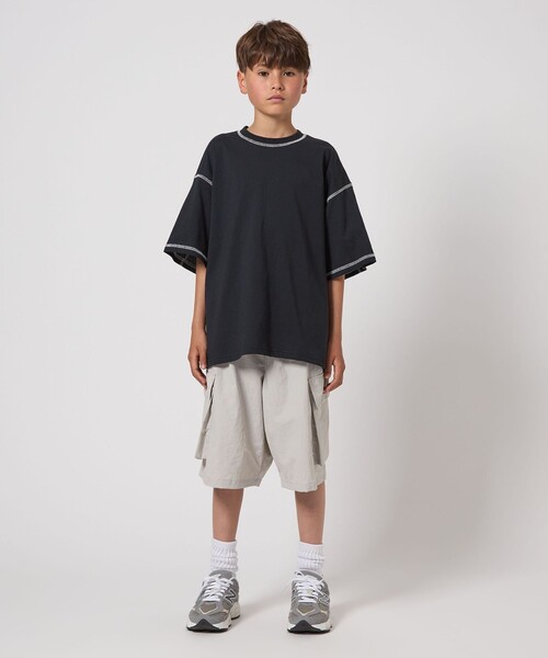 green label relaxing(グリーンレーベルリラクシング)の「【スタメンシリーズ】シャカシャカ ショートパンツ / キッズ 100cm-160cm(その他パンツ・キッズ・ネイビー/ライトグレー/ターコイズブルー/ダークグレー/ケリーグリーン・100cm/110cm/120cm/160cm/150cm/140cm/130cm)」の22枚目の写真