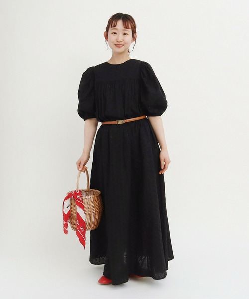 child woman パフスリーブフレアシャツワンピース　新品 child woman パフスリーブフレアシャツワンピース 新品 - メルカリ