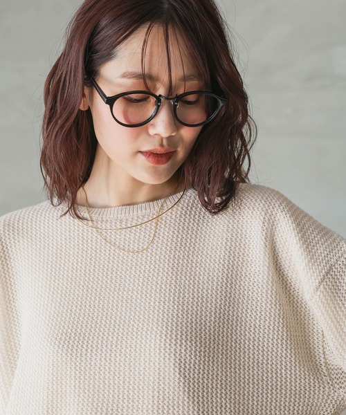 GLOBAL WORK(グローバルワーク)の「メッシュラメSETプルオーバー長袖/253296(ニット/セーター・レディース・モカ/イエロー系その他/アイボリー/グレー系8・MEDIUM/LARGE)」の17枚目の写真