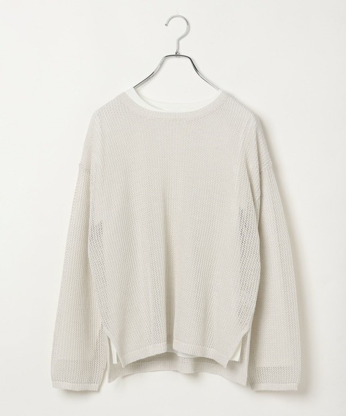 GLOBAL WORK - 新品 グローバルワーク 綿 ニット カットソー &amp;ルメール 白ニット GLOBAL WORK - 新品 グローバルワーク 洗えるサラサラVネック