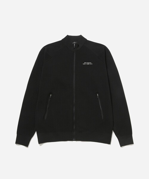 Saturdays Golf(サタデーズゴルフ)の「Knit Blouson(ブルゾン・メンズ・ブラック/ホワイト・L/S/M/XL)」の1枚目の写真
