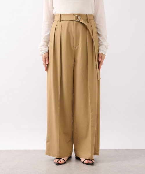 RIVE DROITE（リヴドロワ）の「【品よく履けるチノパン】ベルテッドワイドチノ（チノパンツ・レディース・ベージュ/ネイビー・36/38）」の11枚目の写真